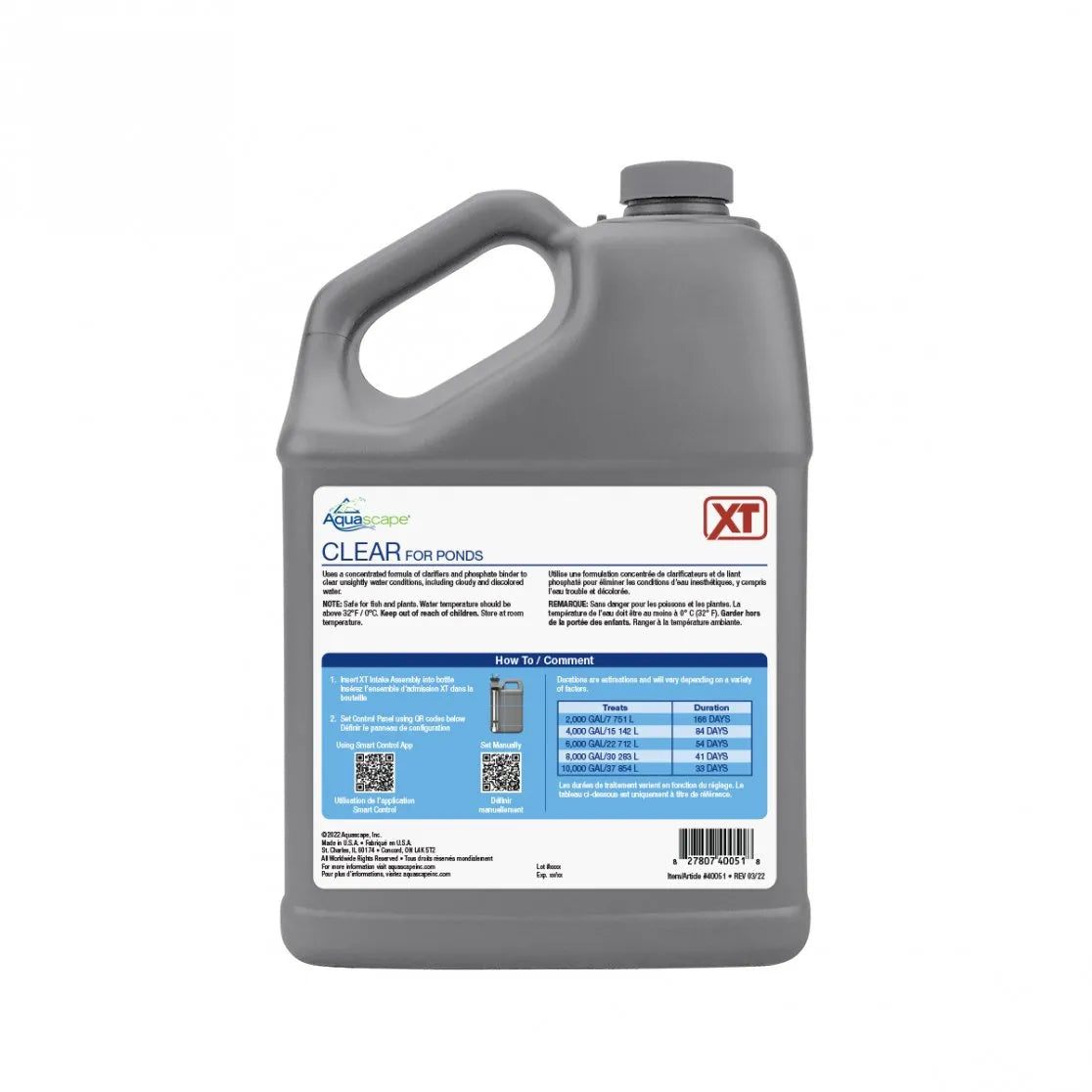 CLEAR FOR PONDS XT - 1 GAL / 3.78 L