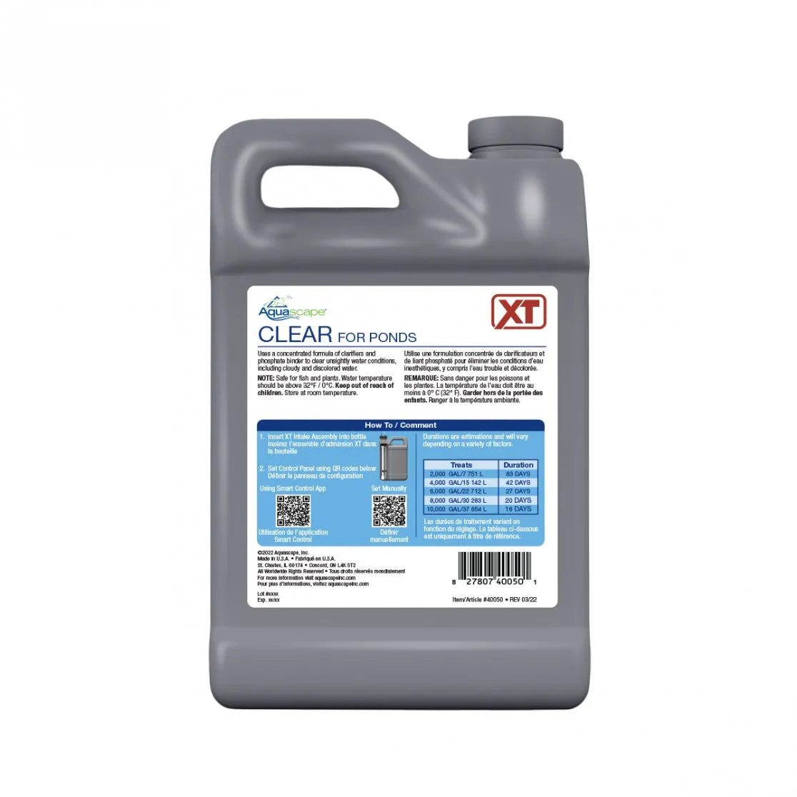 CLEAR FOR PONDS XT - 64 OZ / 1.89 L