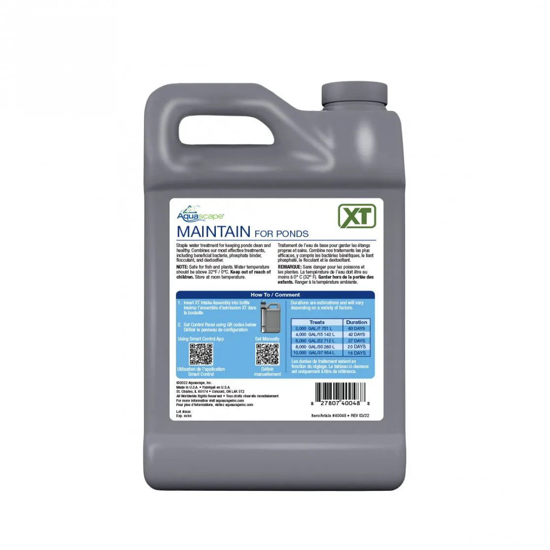 MAINTAIN FOR PONDS XT - 64 OZ / 1.89 L