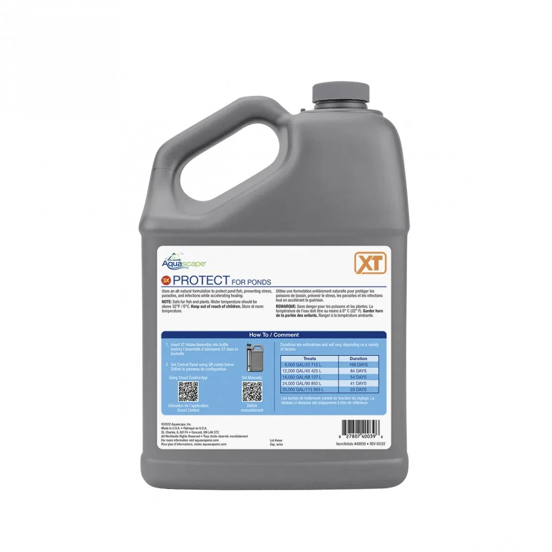 3X PROTECT FOR PONDS XT - 1 GAL / 3.78 L