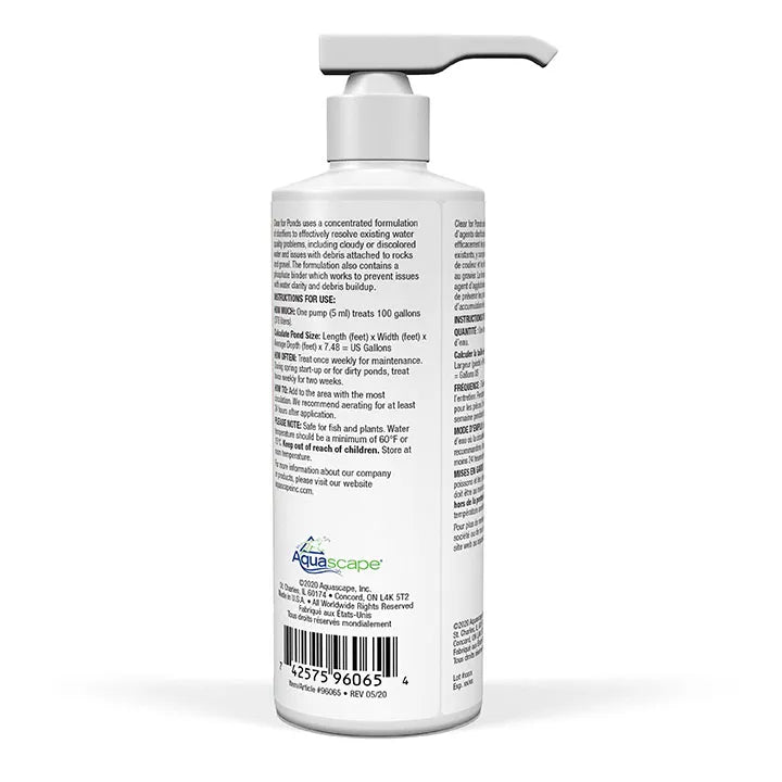 CLEAR FOR PONDS - 8 OZ / 236 ML