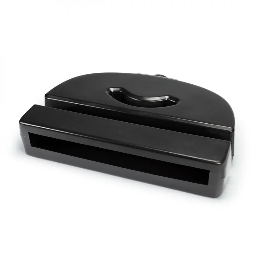 Black Aquascape Waterfall Spillway, a component for creating water features in landscaping.